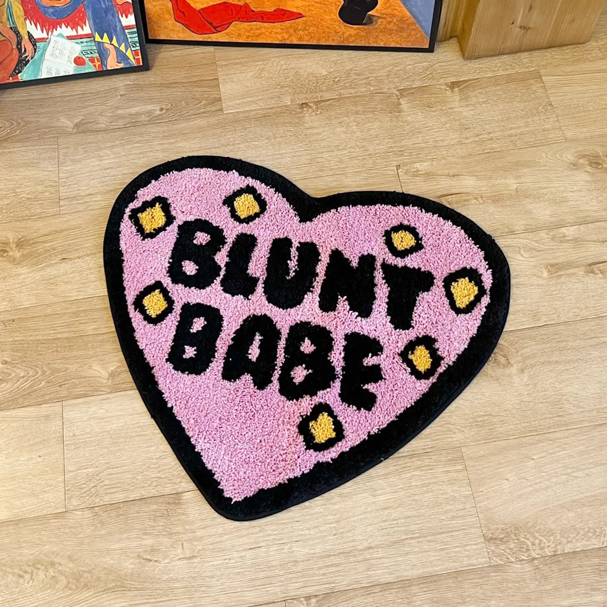 Blunt Babe Heart Rug