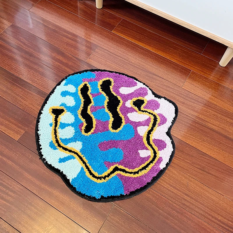 Smiley Blue/Purple Rug