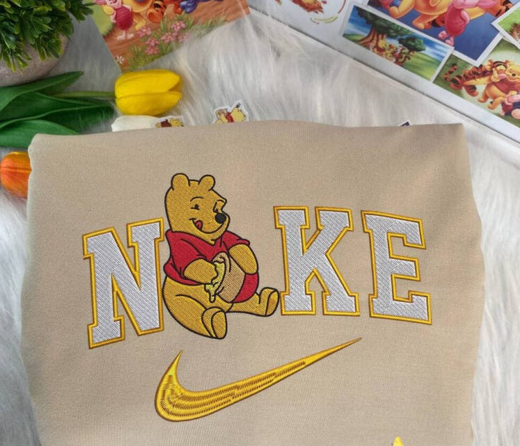 Embroidered Winnie the pooh and friends Hoodie