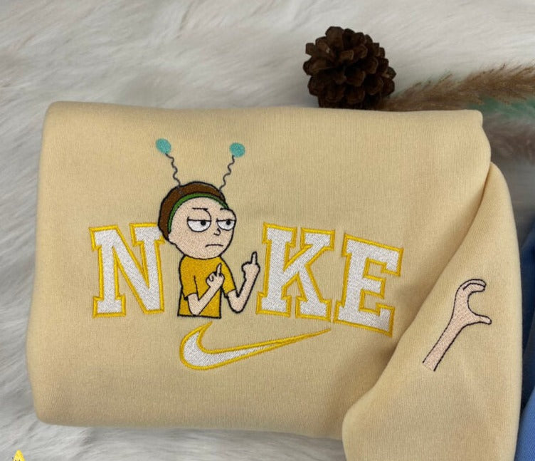 Embroidered Rick & Morty Hoodie