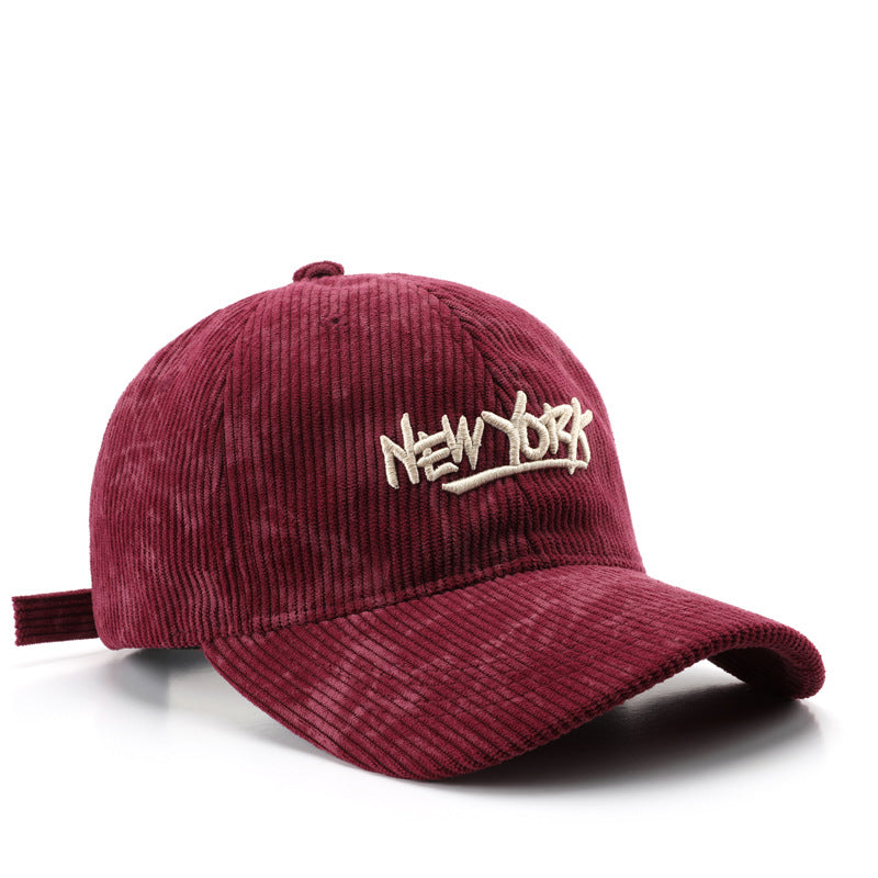 Corduroy New York Cap