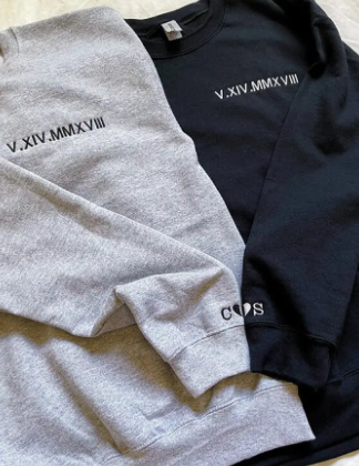 Roman Numeral Date Hoodie