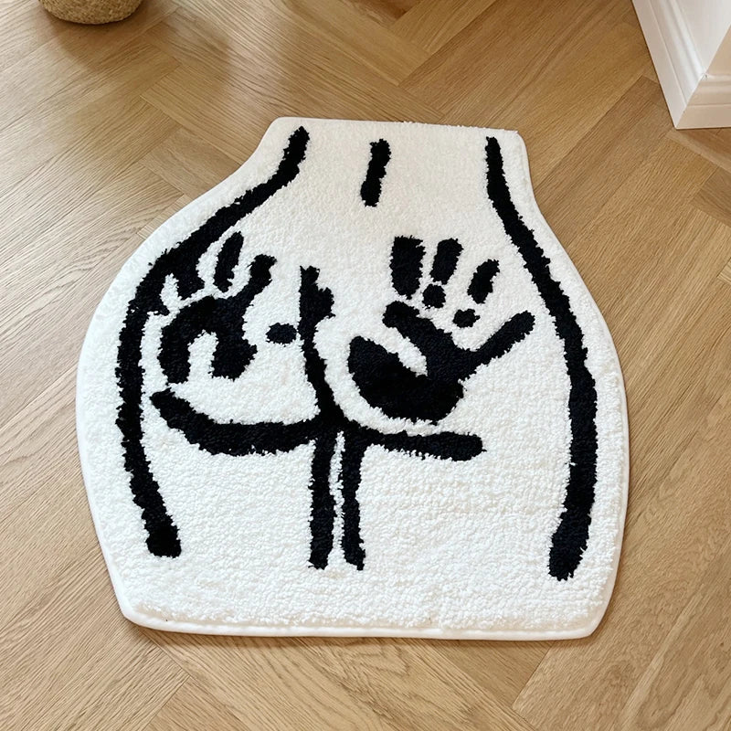 Hands On Behind Rug