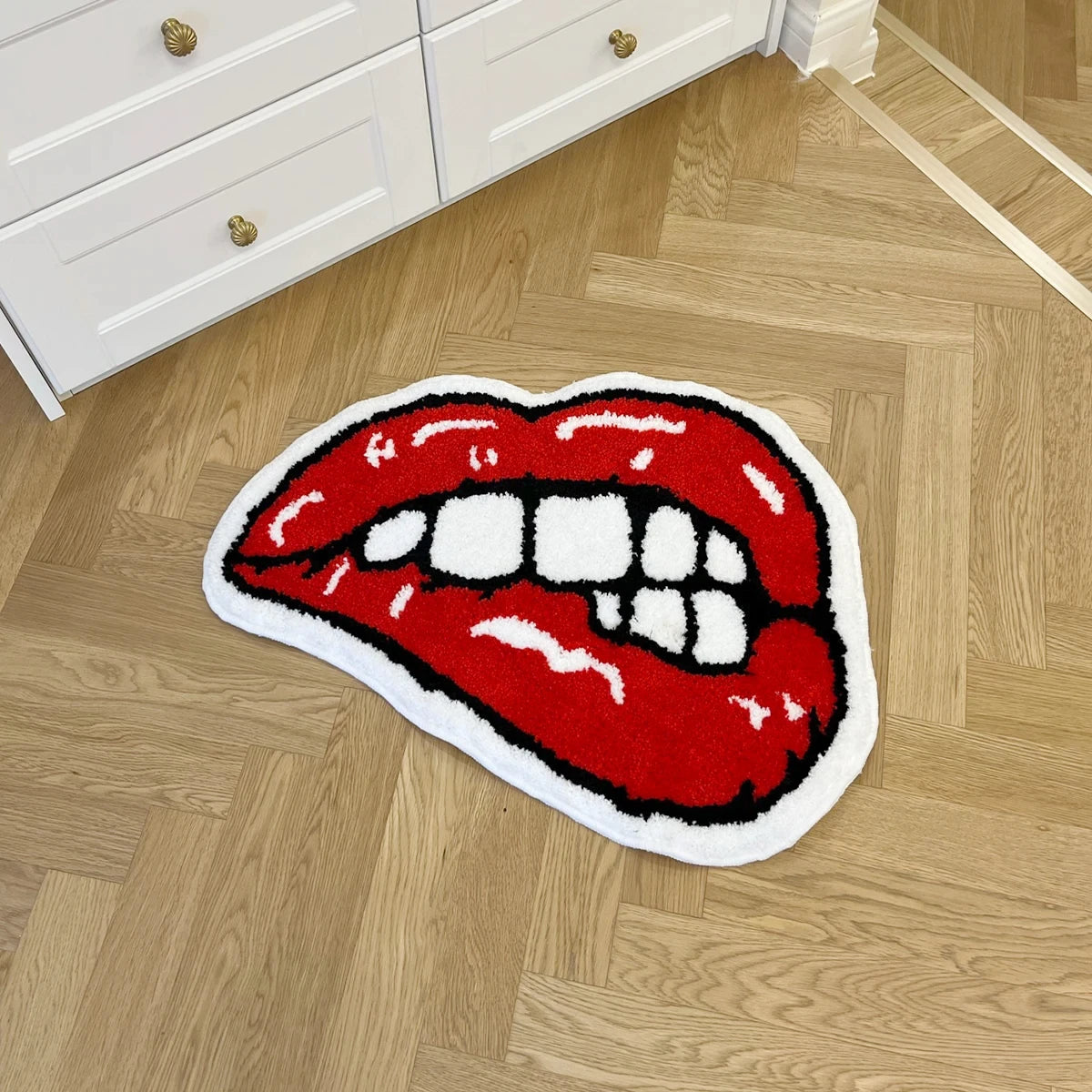 Lip Bite Rug