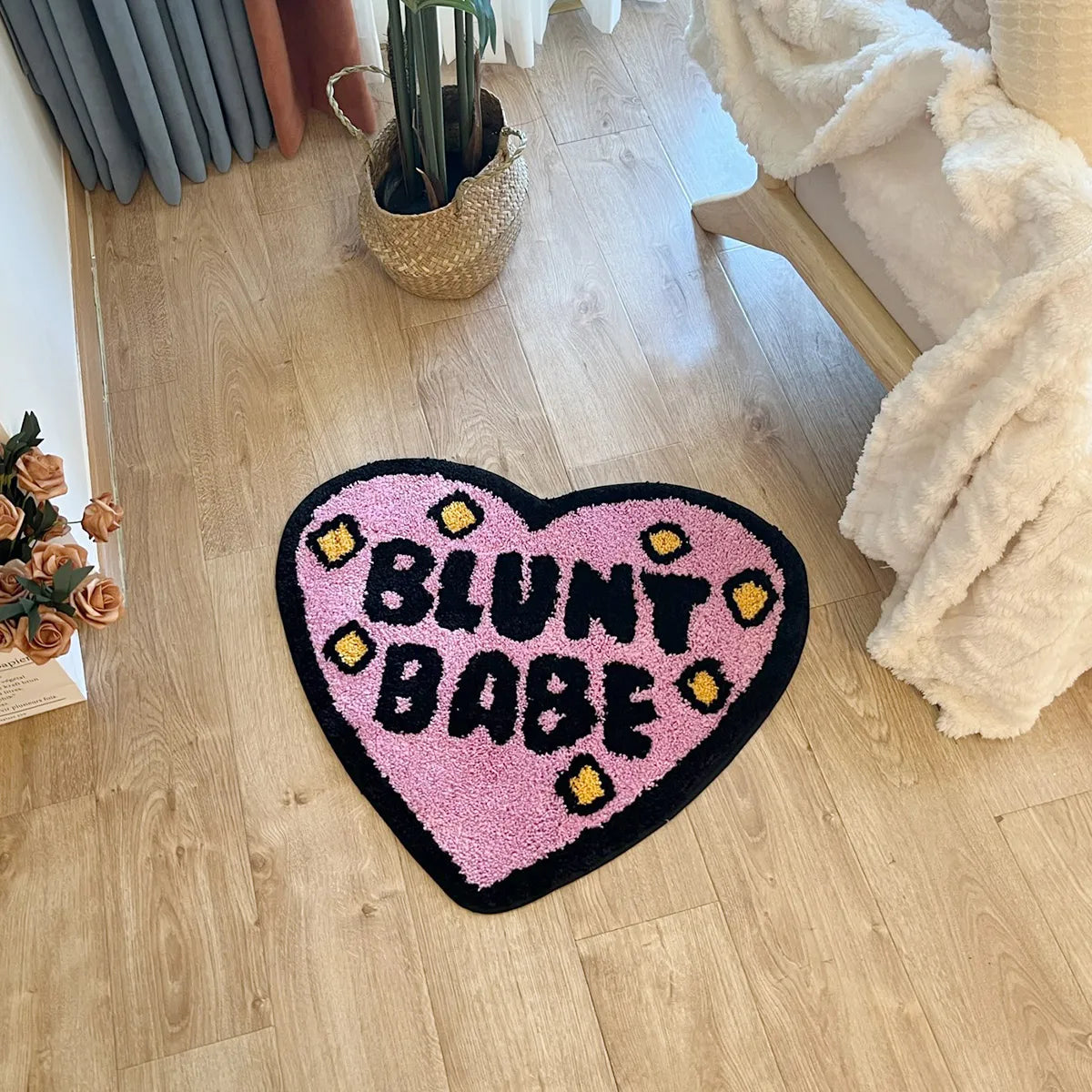 Blunt Babe Heart Rug