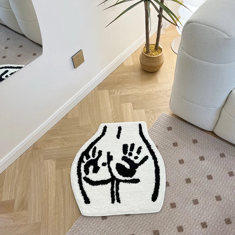 Hands On Behind Rug