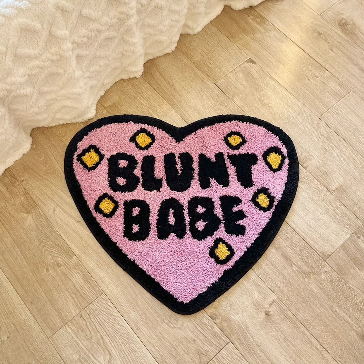 Blunt Babe Heart Rug