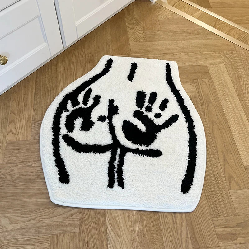 Hands On Behind Rug