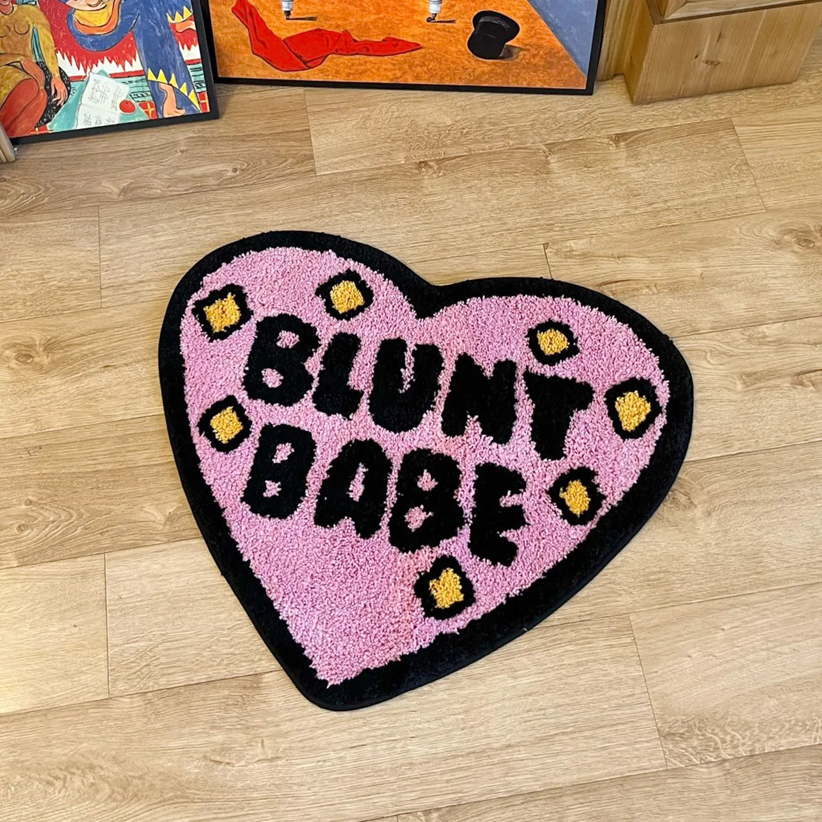 Blunt Babe Heart Rug