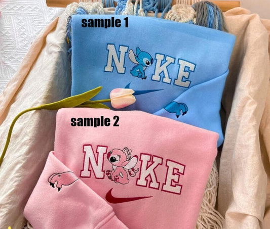 Embroidered Stich & Angel Hoodie