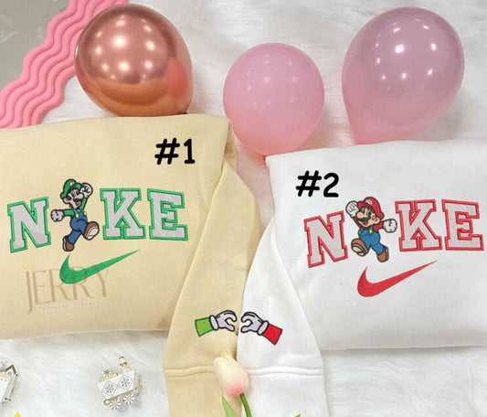 Embroidered Mario & Luigi Hoodie