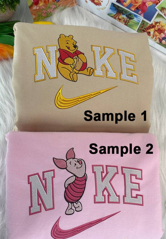 Embroidered Winnie the pooh and friends Hoodie