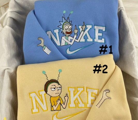 Embroidered Rick & Morty Hoodie