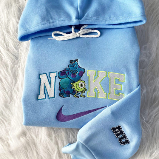 Embroidered Monsters Inc Hoodie