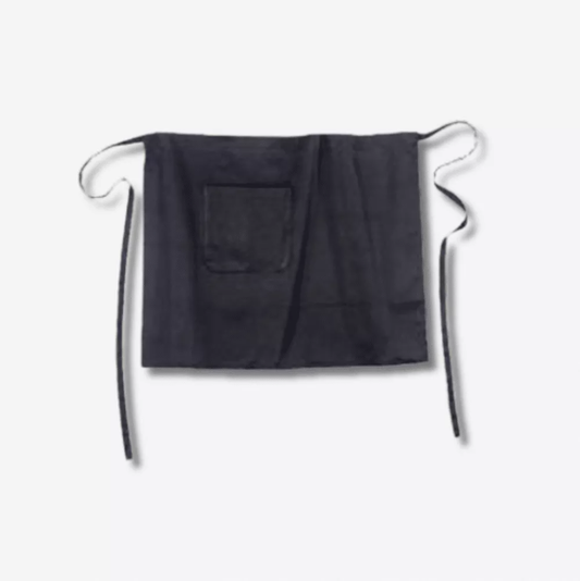 Half waist apron black/white