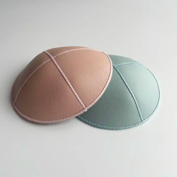 Leather Kippah Light Colors