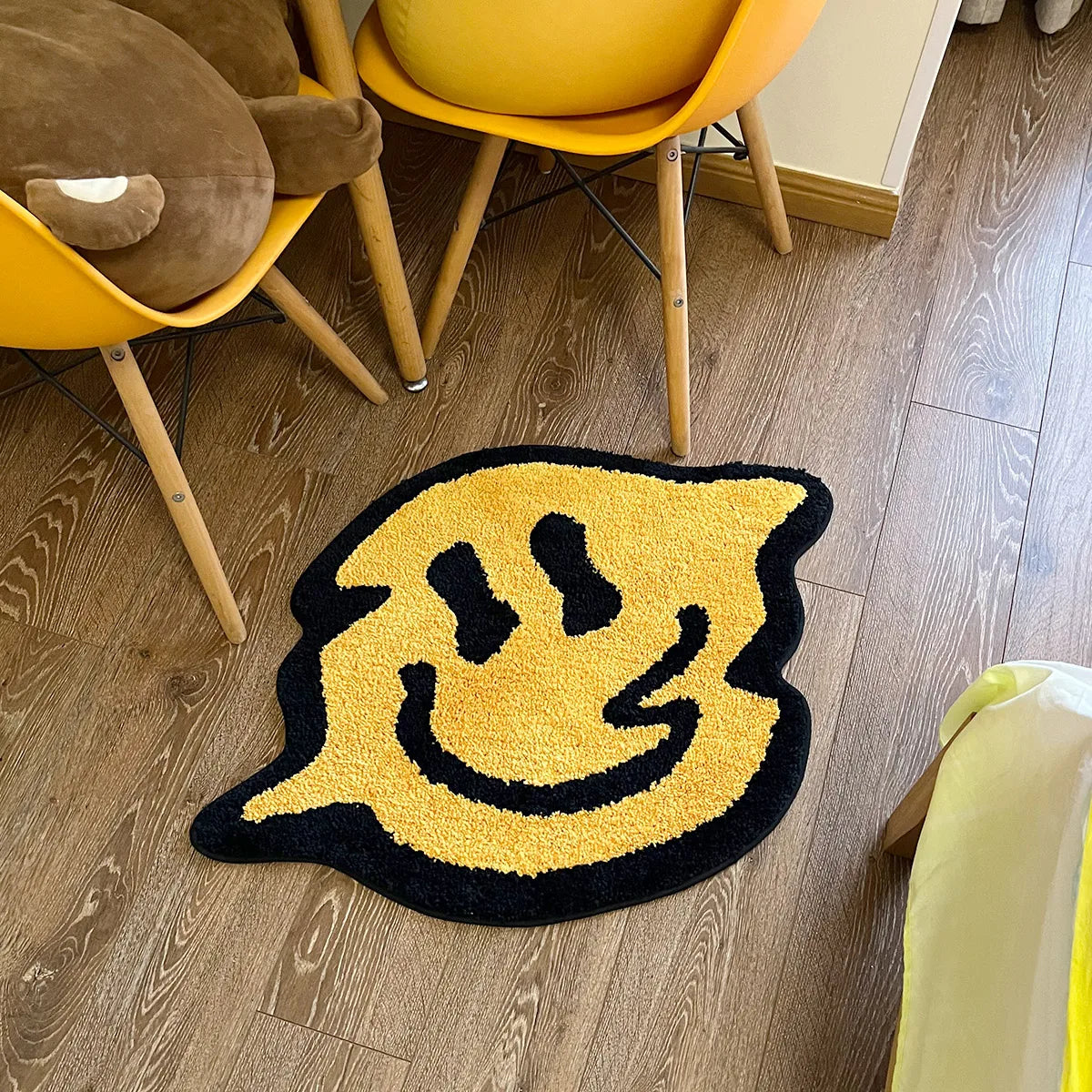 Smeared Smiley Rug