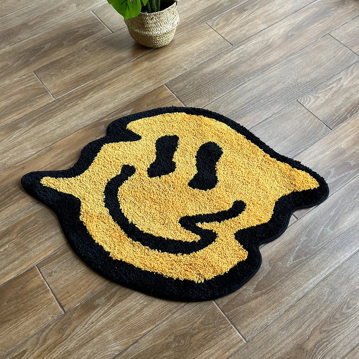 Smeared Smiley Rug